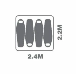 Oztrail Fast Frame Blockout 4 Person Tent -Bundyoutdoors Shop 10000114 10