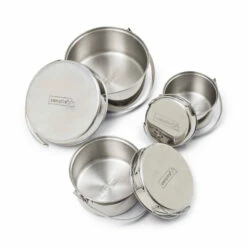 Campfire Stainless Steel Pot Set - 6 Piece -Bundyoutdoors Shop 10000785 1