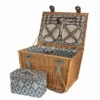 Avanti 4-Person Picnic Basket With Straps - Ikat Pattern -Bundyoutdoors Shop 60368