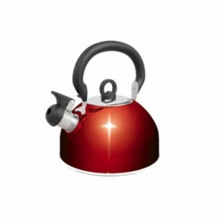 Campfire Stainless 2.5L Steel Whistling Kettle - Red