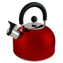 Wildtrak 2.5L Stainless Steel Whistling Kettle - Red