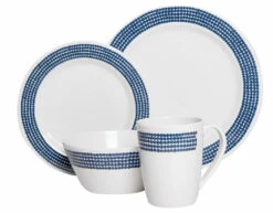 Campfire 16 Piece Melamine Dinner Set - Blue Moon