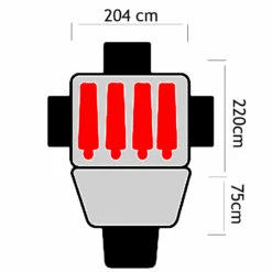 Oztrail Skygazer 4XV Dome Tent -Bundyoutdoors Shop DTC 4XV F 3