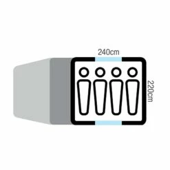 Oztrail Family 4 Dome Tent -Bundyoutdoors Shop DTE FA04 E 5