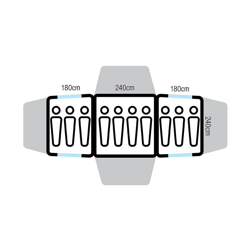 Oztrail Family 10 Dome Tent 6 Oztrail Family 10 Dome Tent - Image 4