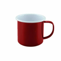 Falcon Enamel Mug Red & White 350ml