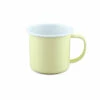 Falcon Enamel Mug Yellow & White 350ml -Bundyoutdoors Shop FE3000Y2