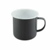 Falcon Enamel Mug Dark Grey & White 500ml -Bundyoutdoors Shop FE3001G2