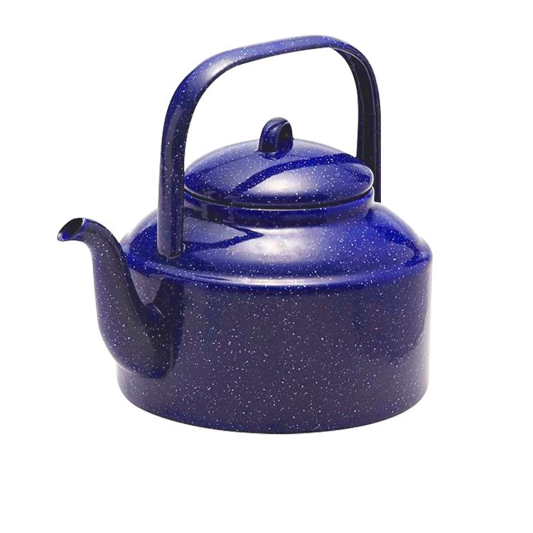 Falcon Enamel 2L Tea Kettle - Blue With White Speckle 3 Falcon Enamel 2L Tea Kettle - Blue With White Speckle
