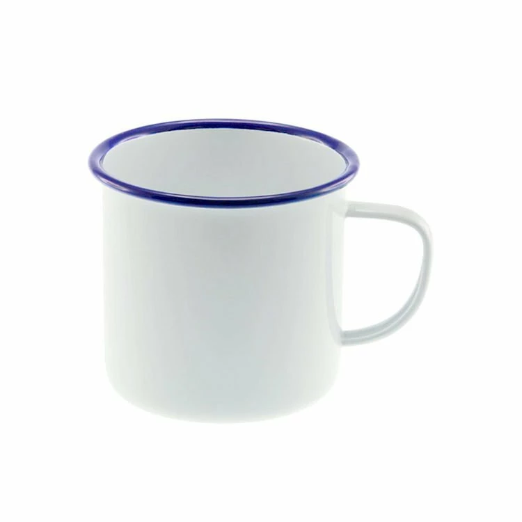 Falcon Enamel Mug White With Blue 500ml 3 Falcon Enamel Mug White With Blue 500ml
