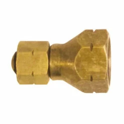 Outdoor Connection Brass Gas Fitting 3/8" BSP LH Outlet To POL/QCC Outlet