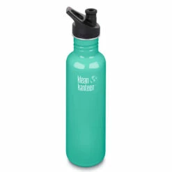 Klean Kanteen 800ml Classic Sports Cap Bottle - Coastal Waters Blue -Bundyoutdoors Shop K27CPPS 3