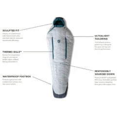 NEMO EQUIPMENT Nemo Kayu Womens Ultralight Sleeping Bag - 15 Regular -Bundyoutdoors Shop NEM00290 8