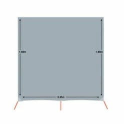 Supex Caravan Privacy Screen To Suit Fiamma Awning - Long Wall 3.35 X 1.8m