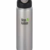 Klean Kanteen Wide Mouth 27oz (800ml) Loop Cap Brushed Stainless Steel Bottle -Bundyoutdoors Shop XK1003120