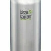 Klean Kanteen Wide Loop Cap 40oz (1182ml) Brushed Stainless Steel Bottle -Bundyoutdoors Shop XK1003121